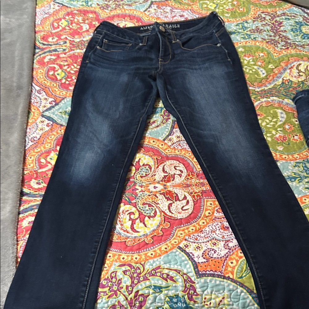 American Eagle Outfitters Women's Deep Indigo Skinny Jeans